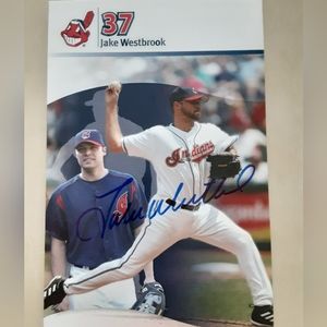 Cleveland Indians Guardians autograph signed card MLB